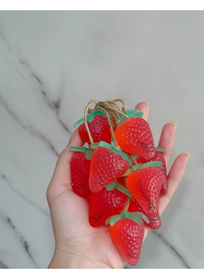 Shein Strawberry Shaped Hanging Soap Handmade Kitchen & Bath Decor - Image 5