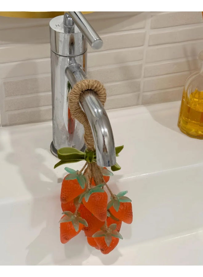 Shein Strawberry Shaped Hanging Soap Handmade Kitchen & Bath Decor - Image 3