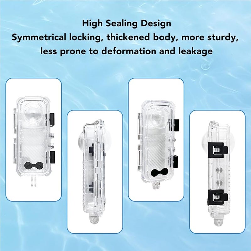 Vbestlife 60m Waterproof Dive Case For Insta X4 With Anti Fog Inserts - Image 5