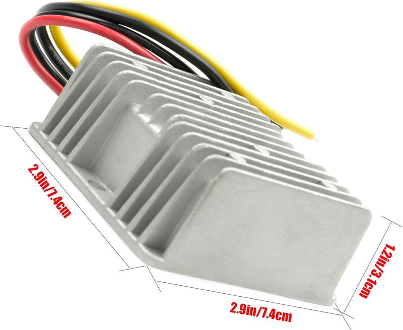 MGGi محول ومنظم جهد من نوع DC/DC لتخفيض الجهد من 12V/24V إلى 5V بقدرة 15A وطاقة 75W، مكون إمداد الطاقة، محول نوع “باك”， مقاوم للماء، يُستخدم في عربات الجولف، الرافعات، السيارات. - Image 2