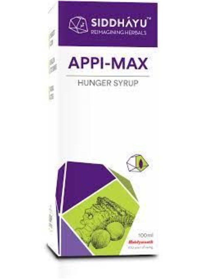 SIDDHAYU Appi-Max Hunger Syrup, 100ml