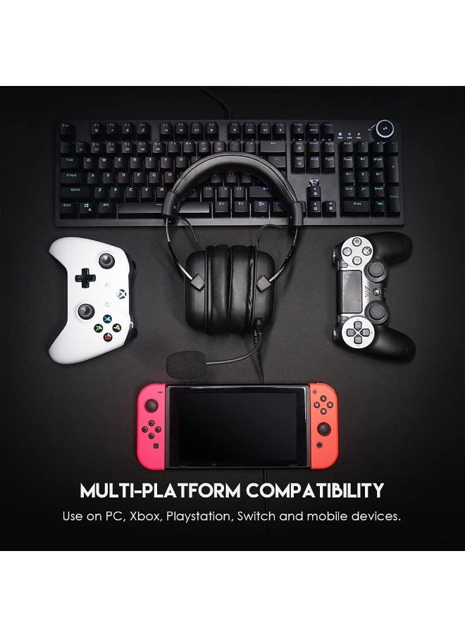 Fantech Sonata MH90 Multi-Platform Gaming Headset with 53mm Drivers for PC, PlayStation 4, Xbox One S, Xbox One X, Android, iOS, Black