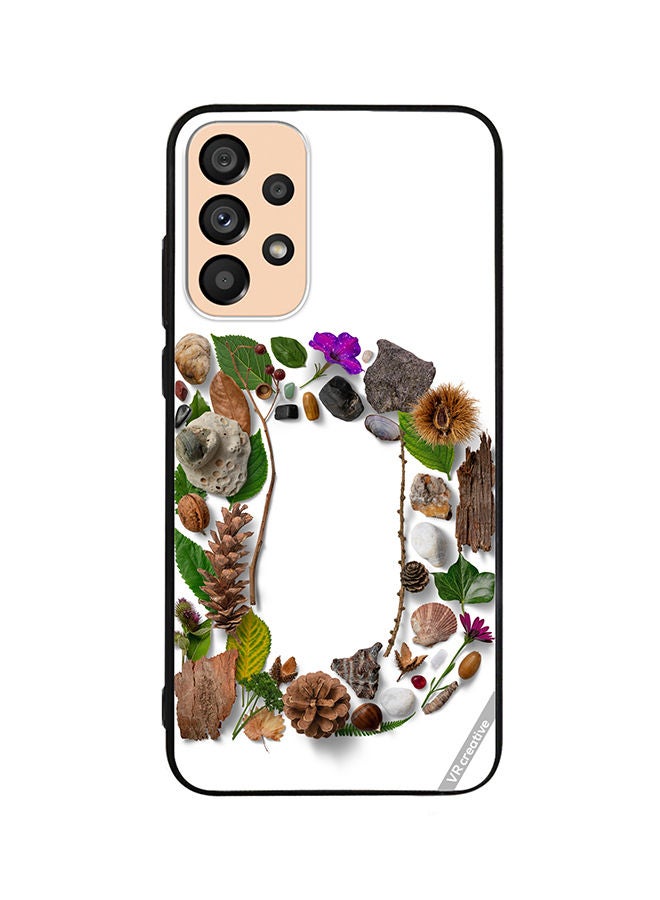 VR CREATIVE Protective Case Cover For Samsung Galaxy A53 5G Alphabet D Design Multicolour - Image 1