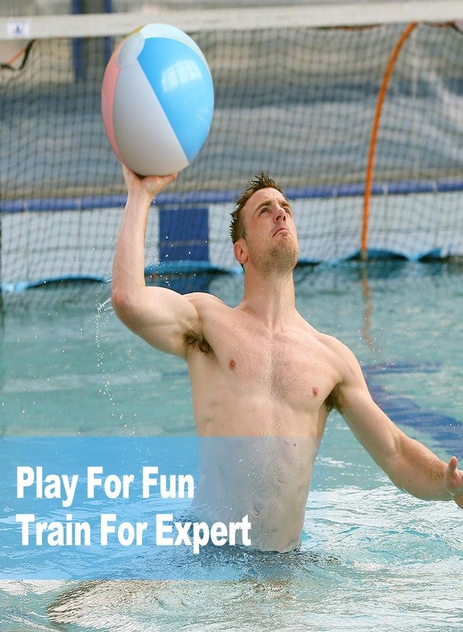 Novelty Place Inflatable Beach Balls - 3 Pack, 12" Diameter, White Panels Alternate with Macaron Colors, Leak-Proof PVC - Summer Beach Pool Party Supplies, Fun Floating Toys for Teenagers, Adults - Image 3