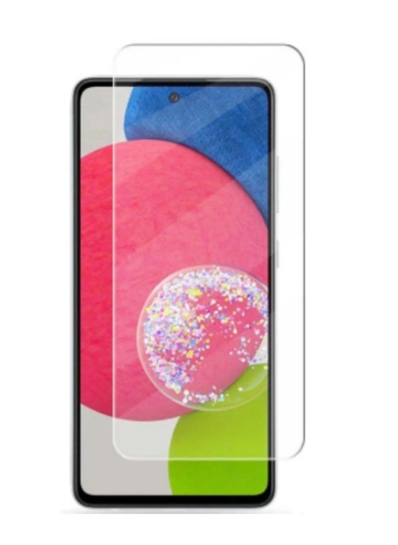 حماية شاشة زجاجية مقساة شفافة مصممة لهاتف سامسونج جالاكسي A52s تغطي الشاشة بالكامل وخالية من الفقاعات - Image 1