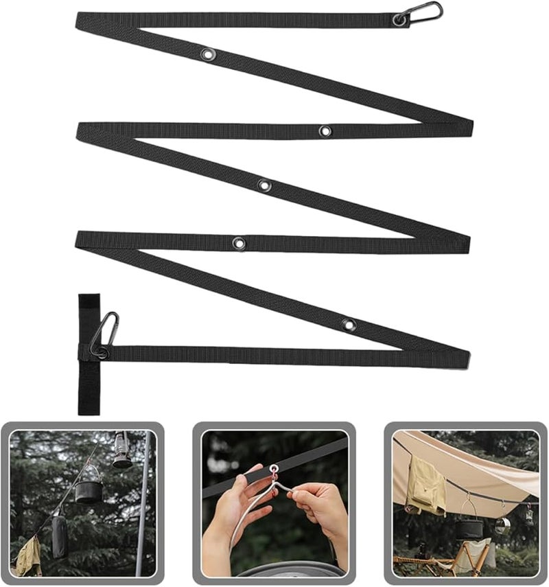 Zerodeko 4 Pack Professional Camping Tent Rope Lanyard Strap Outdoor Clothesline - Image 4