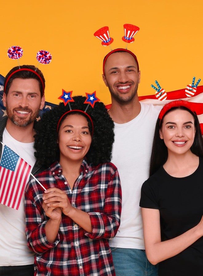 Blowata 4th of July Headband, 12 PCS Fourth of July Accessories, Felt Patriotic Head Boppers Pack for Independence Day Veterans Memorial Day Parade Celebration Gathering Party Favors Supplies - Image 4