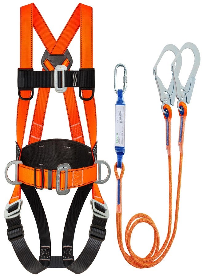 DIJJIG Full Body Fall Protection Safety Harness (orange) - Image 1