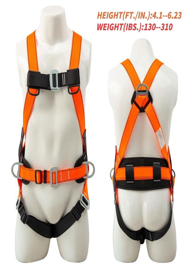 DIJJIG Full Body Fall Protection Safety Harness (orange) - Image 2