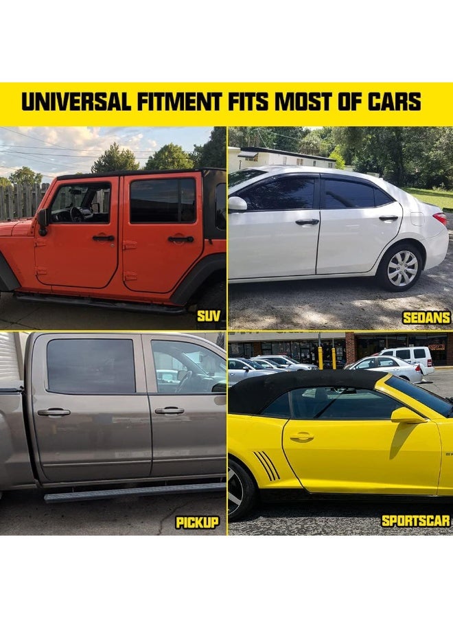 5m Car Door Edge Guards, Rubber, No Glue, U-Shaped, Built-in Metal Clips, Fits Most Vehicles, Fade, Resistant, Scratch and Chip-Resistant, Reduces Dings in Parking Lots - Image 2