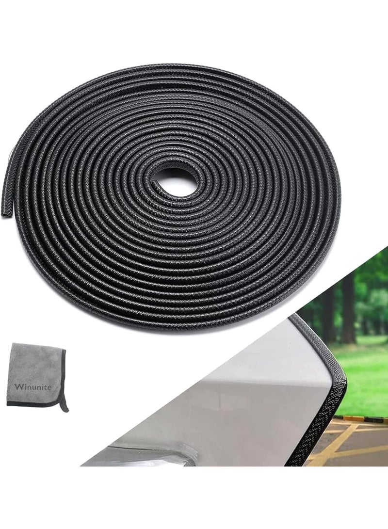 5m Car Door Edge Guards, Rubber, No Glue, U-Shaped, Built-in Metal Clips, Fits Most Vehicles, Fade, Resistant, Scratch and Chip-Resistant, Reduces Dings in Parking Lots - Image 1