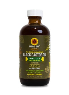 Tropic Isle Living Tropic Isle Living Jamaican Black Castor Oil XX Dark 4oz | 100% Natural Hair Growth Oil and Scalp Treatment | Promotes Strong, Healthy, Thicker Hair, Eyelashes, Eyebrows  - Image 1