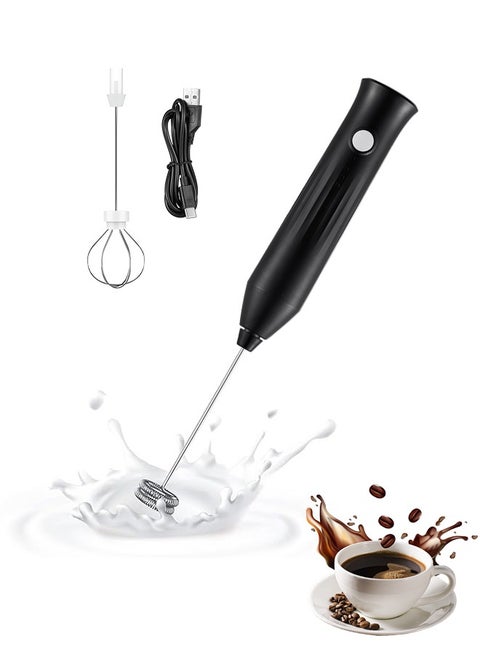 Handheld Electric Whisk Frother,Usb Rechargeable Foam Maker，Three-Speed Foam Maker，Suiitable For Speeds Mixer For Coffee Matcha Latte Cappuccino Hot Chocolate