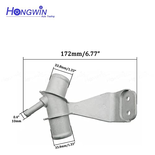 HWATPS 1657722H02 Aluminium Engine Radiator Coolant Water Outlet Pipe For Toyota Corolla Matrix 20082017 18L L4 16577220401657722030 - Image 5