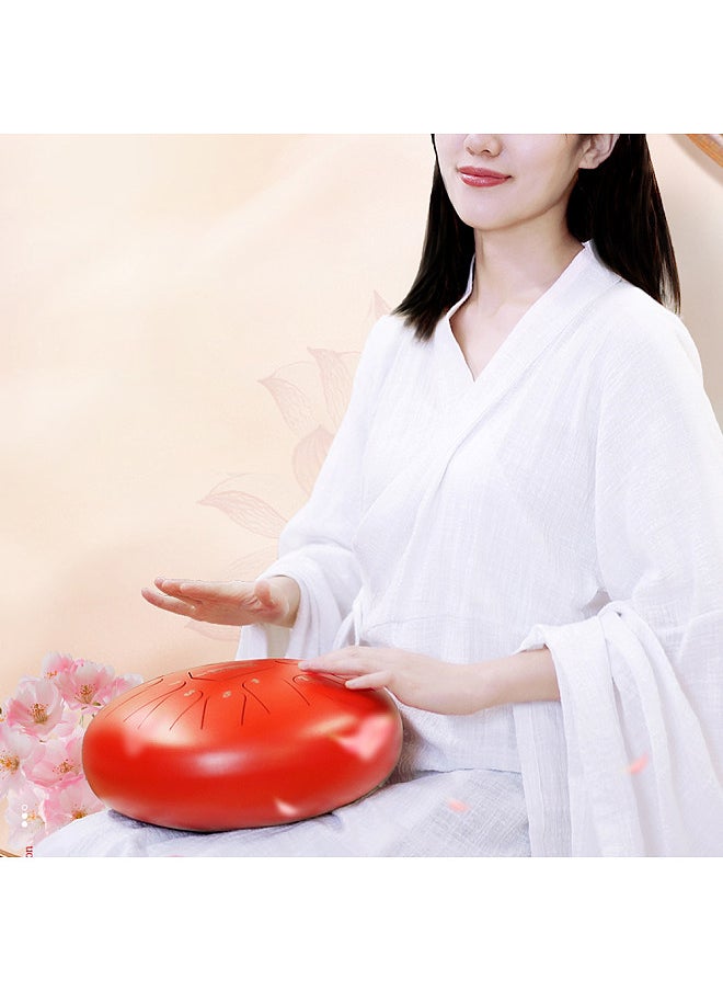 Generic - 6 Inch Steel Tongue Drum 11 Notes Handpan Drum with Drum Mallet Finger Picks Percussion for Meditation Yoga - Image 1