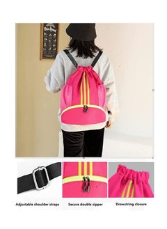 Y&D Drawstring Backpack Drawstring Bag Gym Sack String Bag Men Women Basketball Bag Bundle Pocket Drawstring Backpack Student School Bag Football Bag Storage Bag Large Capacity Fitness  - Image 4