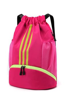 Y&D Drawstring Backpack Drawstring Bag Gym Sack String Bag Men Women Basketball Bag Bundle Pocket Drawstring Backpack Student School Bag Football Bag Storage Bag Large Capacity Fitness  - Image 2