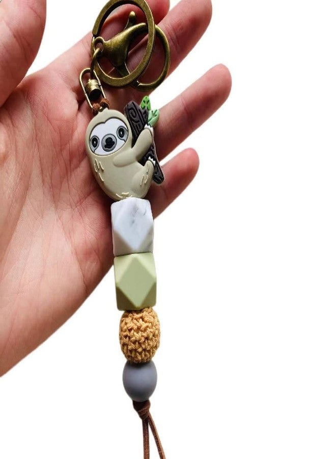 Lemua Sloth Keychain Gifts for Women & Men - Sloth Keychains for Car Keys, Backpack, Purse Charms - Image 2