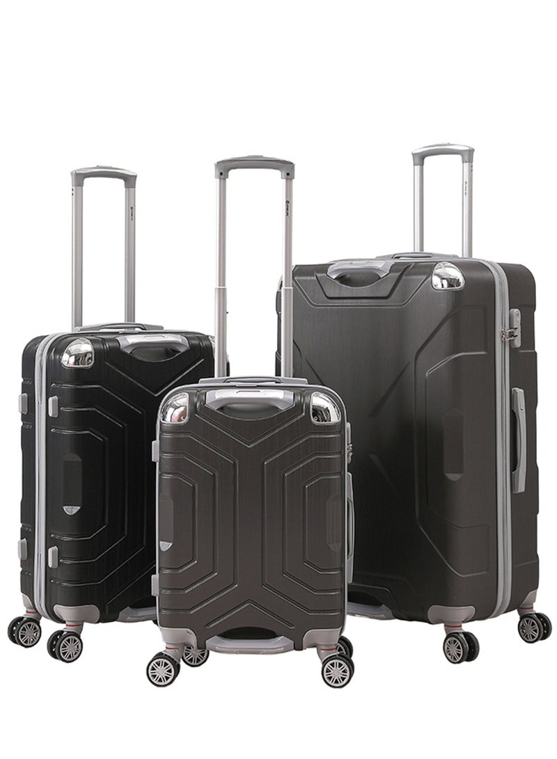 STARLIFE 3 Piece ABS Hard side Trolley Luggage Set Spinner Wheels with Number Lock 20/24/30 Inch - Image 1