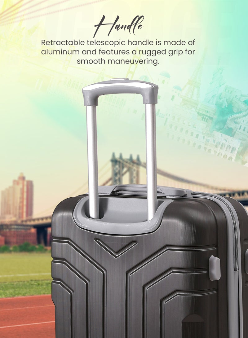 STARLIFE 3 Piece ABS Hard side Trolley Luggage Set Spinner Wheels with Number Lock 20/24/30 Inch - Image 3