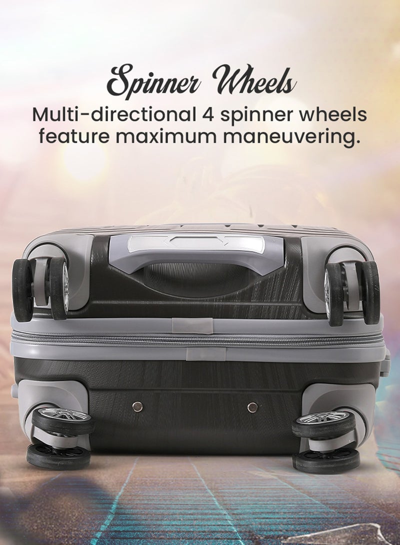 STARLIFE 3 Piece ABS Hard side Trolley Luggage Set Spinner Wheels with Number Lock 20/24/30 Inch - Image 5