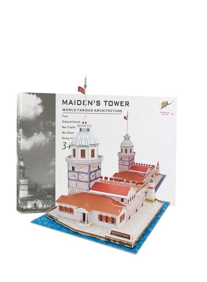 بيوينتي لعبة الأحجية ثلاثية الأبعاد لبناء العوالم - برج الفتاة