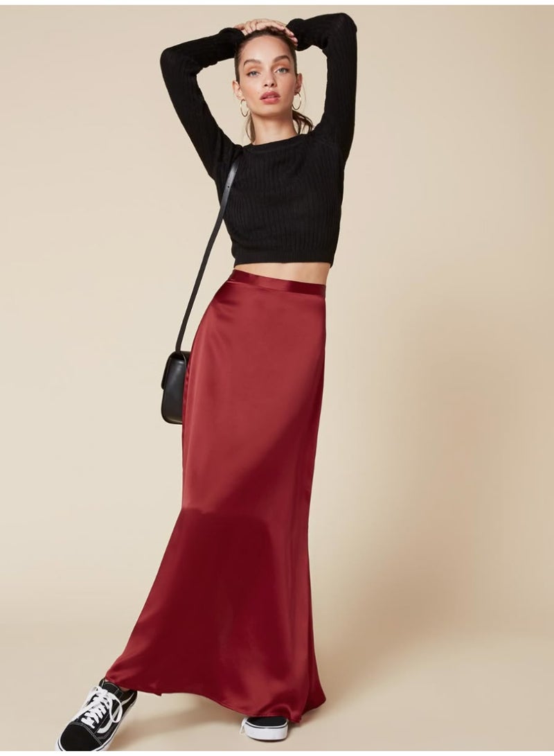 Mermaid Tail Satin Christmas Skirt - Image 1