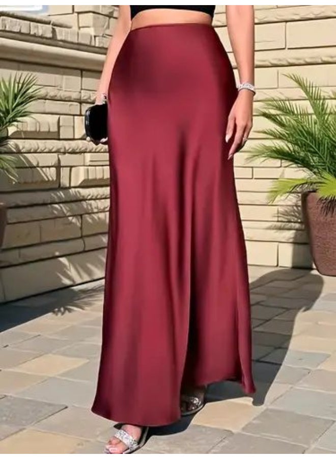 Mermaid Tail Satin Christmas Skirt - Image 2