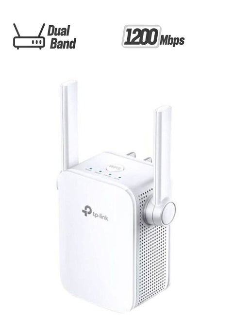 موسع نطاق الواي فاي AC1200 طراز RE305 أبيض