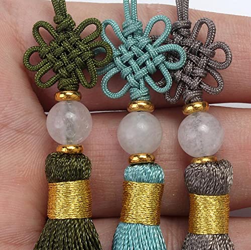 FZBNSRKO 20 Pcs Small Craft Tassels,Mini Tassel with Beads,4.5" Inch Assorted Colors Tassels for Jewelry Making Crafts DIY Earring Bookmark Supplies - Image 5