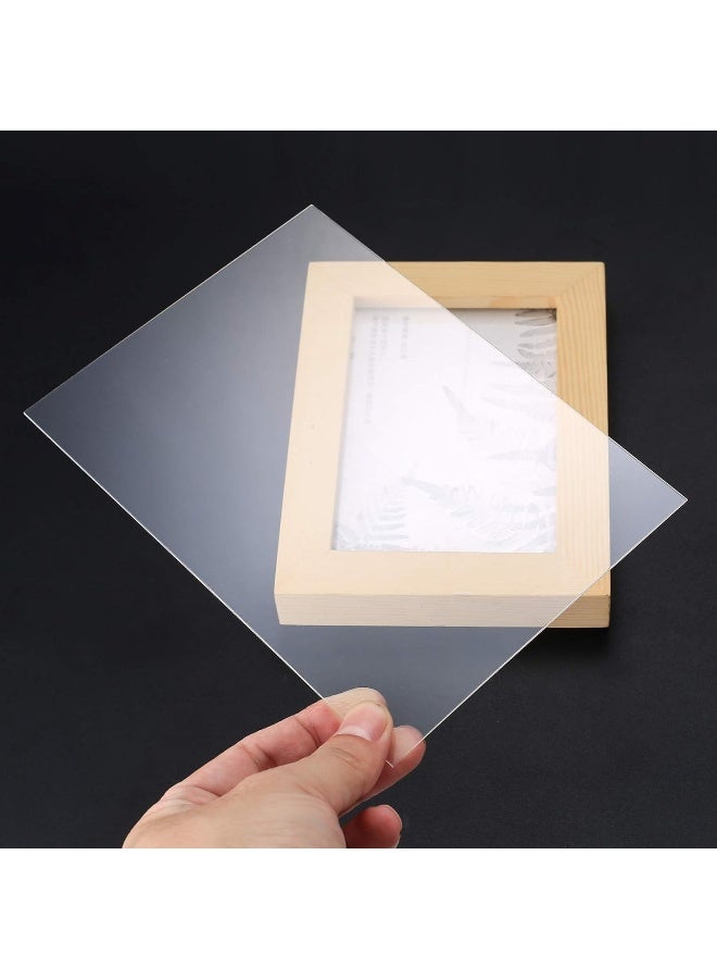 TPGP 6 Pcs Clear Acrylic Panels, Plastic Perspex Sheets, Transparent Plexiglass Boards for Picture Frame Glass Replacement, Display Projects, Painting, DIY Craft - 5 * 7 Inch - Image 5