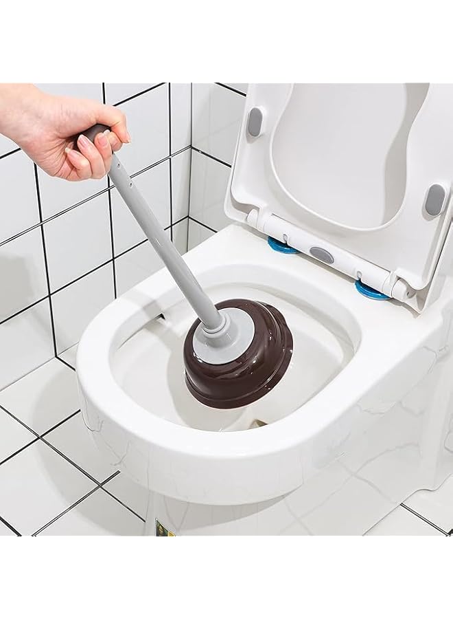 PROMASS promass Acrylic Toilet Brush and Plug Set, Toilet Plug and Brush Combination Bathroom Deep Cleaning Tool with Holder Bathroom Toilet Brush (Grey 1 Piece Set) - Image 5
