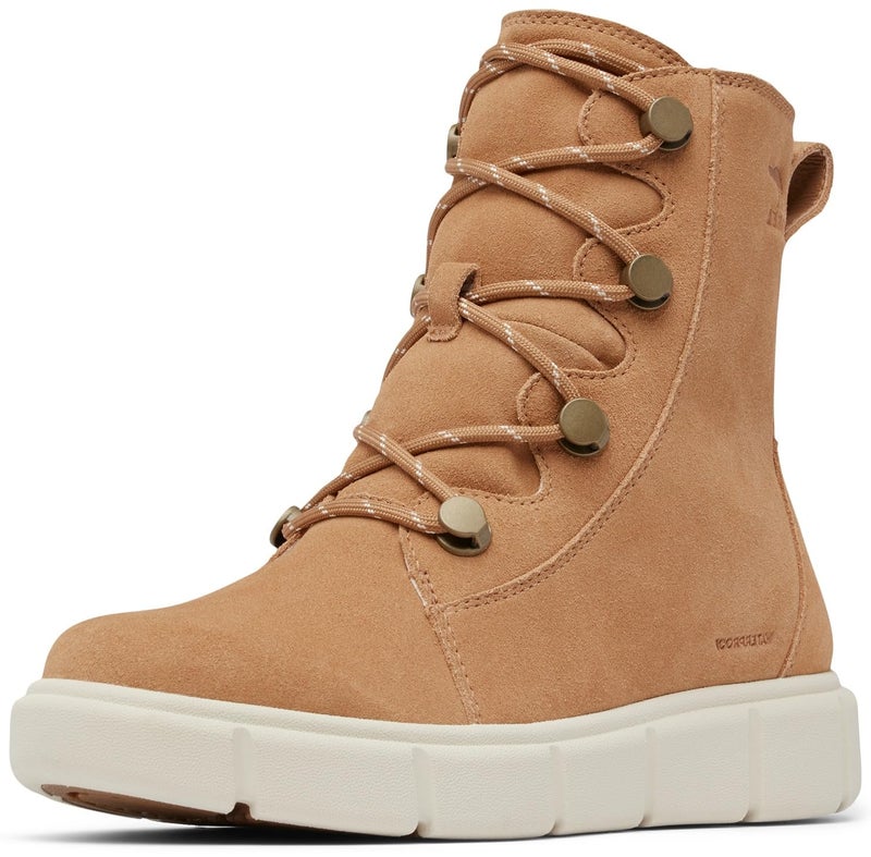 SOREL Women's Explorer lll Joan Waterproof Boot - Tawny Buff, Chalk - 10 - Image 1