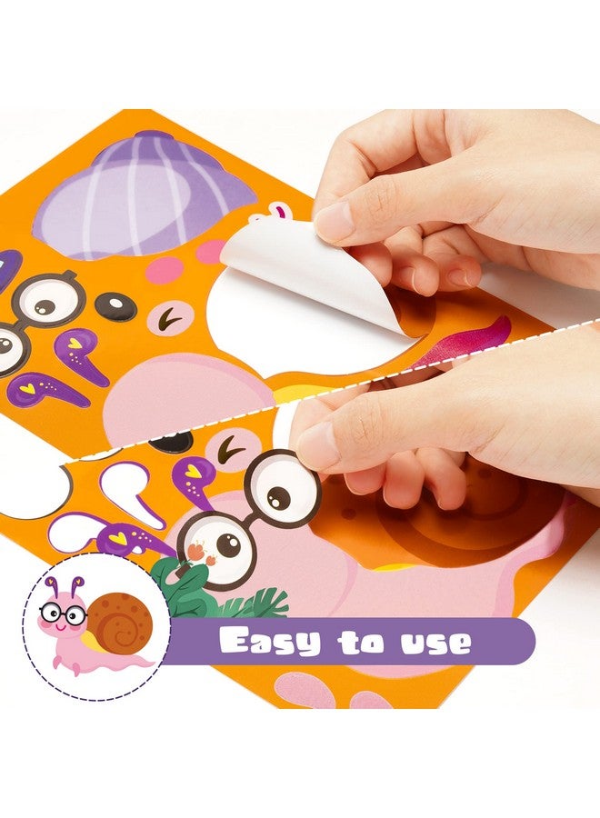 CY2SIDE 45Pcs Make Your Own Bugs Stickers Make A Face Stickers Games For Kids Butterfly Beetle Bee Make A Face Stickers For School Rewards Summer Insect Party Favor Diy Mix And Match Bugs Games - Image 5