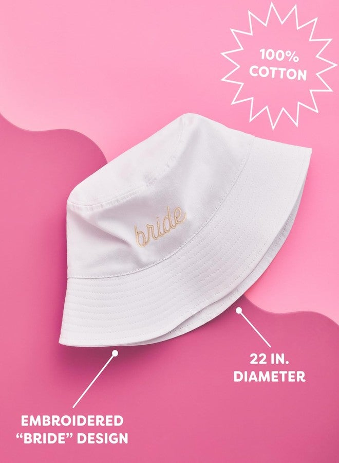 xo, Fetti Bride Embroidered Bucket Hat | Beige Bachelorette Party Outfit, Bridal Shower Gift, Engagement Accesories, Cute Neutral Bride to Be - Image 3