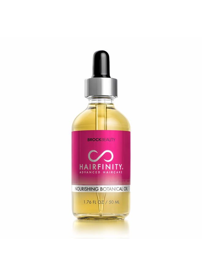 HAIRFINITY Botanical Hair Oil with Rosemary - Growth Treatment for Dry Damaged Hair and Scalp with Jojoba, Olive, Sweet Almond Oils - Silicone and Sulfate Free 1.76 oz  - Image 1