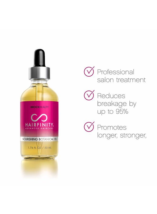 HAIRFINITY Botanical Hair Oil with Rosemary - Growth Treatment for Dry Damaged Hair and Scalp with Jojoba, Olive, Sweet Almond Oils - Silicone and Sulfate Free 1.76 oz  - Image 5