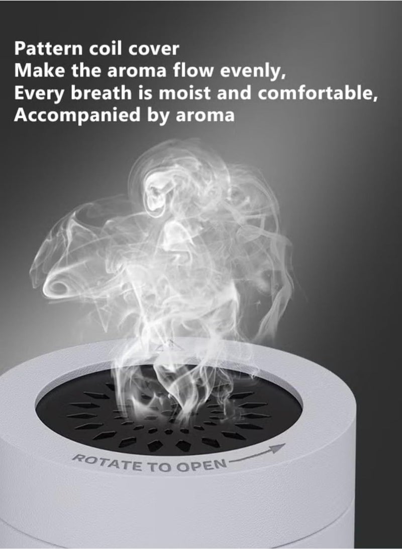 Bakhoor Burner USB Rechargeable Portable Incense and Oud Diffuser with Ceramic Heating Chamber for Home, Car and Office – Smoke-Free Aromatherapy Fragrance Enhancer, White - Image 5