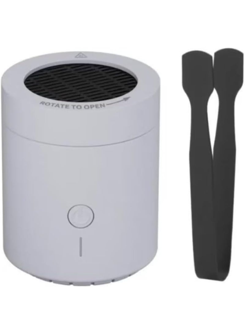 Bakhoor Burner USB Rechargeable Portable Incense and Oud Diffuser with Ceramic Heating Chamber for Home, Car and Office – Smoke-Free Aromatherapy Fragrance Enhancer, White - Image 2