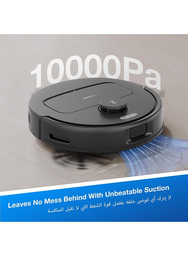 إيكوفاكس روبوت مكنسة وممسحة ديبوت N20e، مع محطة تفريغ ذاتي بدون كيس، قوة شفط 10000Pa، تقنية مضادة للتشابك، سعة 45 يوم، وقت تشغيل 300 دقيقة، مثالي لشعر الحيوانات الأليفة - Image 2