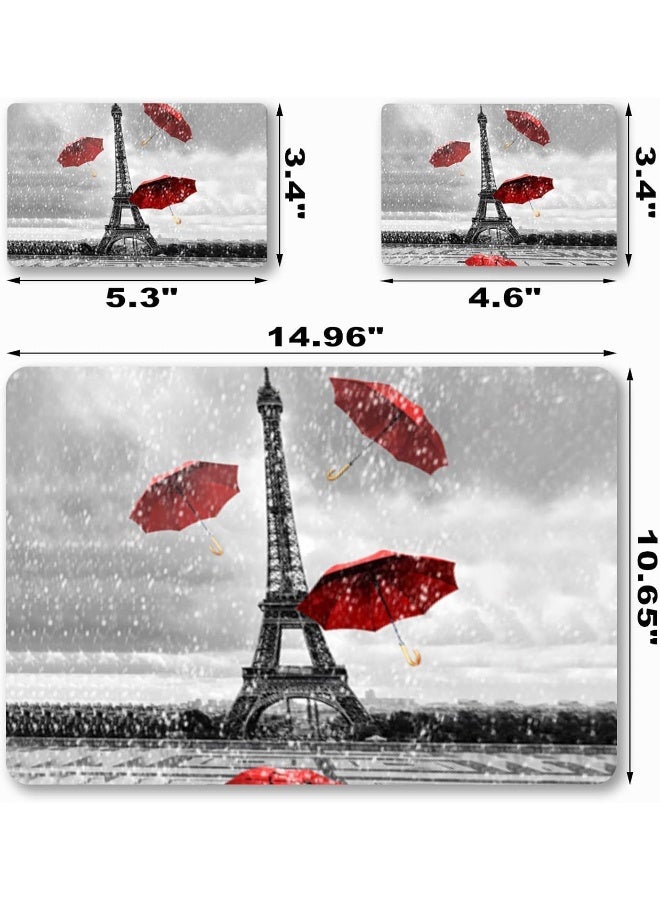 BPA® Laptop Skin Sticker Decal, 12" 13" 13.3" 14" 15" 15.4" 15.6 inch Laptop Vinyl Skin Sticker Cover Art Protector Notebook PC (Free 2 Wrist Pad Included), Decorative Waterproof Removable, Eiffel Tower - Image 2