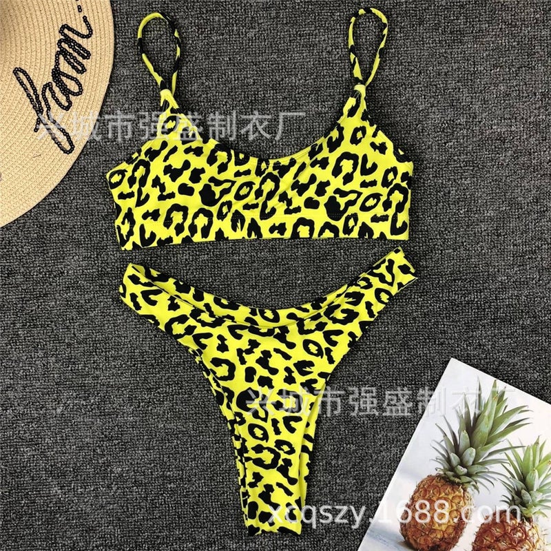 Swimsuit Women'S Leopard Print Bikini Print Swimsuit Bikini - Image 4
