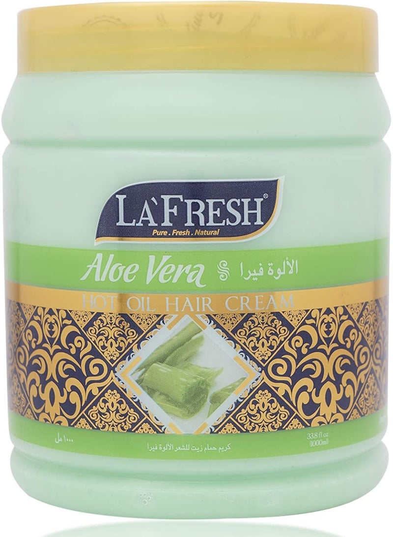 LAFRESH Aloe Vera Hot Oil Hair Cream 1000G - Image 1