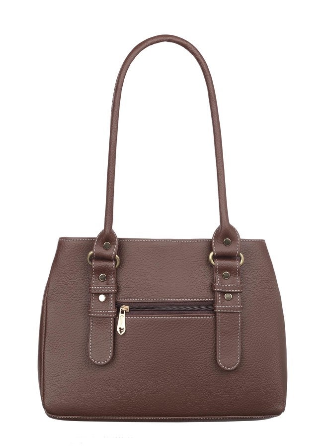 Fostelo Women's Riverside Satchel Tote Handbag for Women | Ladies Purse | Stylish Shoulder Bag | Gift For Women | Brown - Image 4