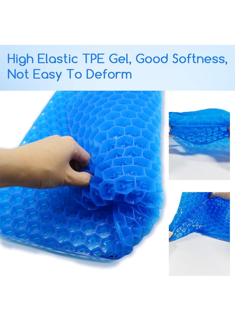 وسادة مقعد الجل المريحة جداً - عملية وسهلة الاستخدام - مثالية لتخفيف آلام الجلوس الطويل في المكتب والسيارة - Image 5