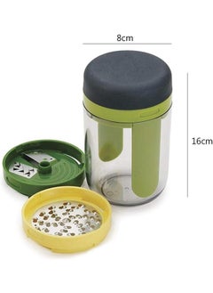 yongsheng Hand Held Vegetable Slicer Spiralizer, Spaghetti Noodle Food Maker Spiraliser- Multi functional vegetable cutter three in one Green  - Image 3