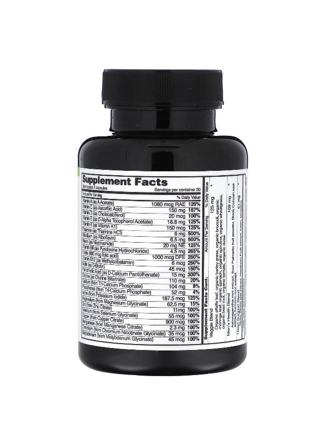 SNAP SUPPLEMENTS - Snap Supplements, Men's Daily Multi Vitamin, 60 Capsules - Image 1