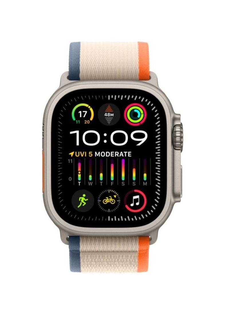 CMP - Track Loop Band for Apple Watch Ultra 2, Ultra and Band 49mm/45mm/44mm/42mm Orange/Beige - Image 1