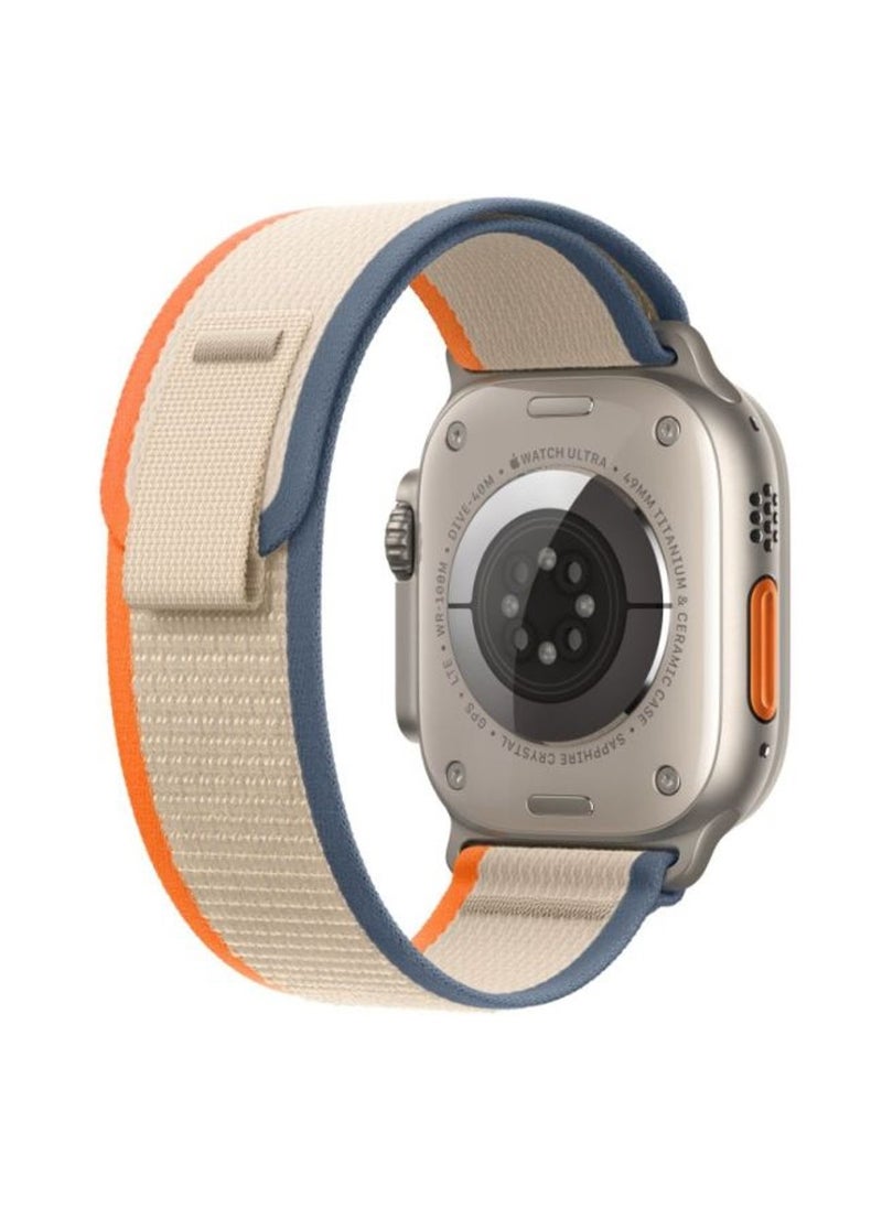 CMP - Track Loop Band for Apple Watch Ultra 2, Ultra and Band 49mm/45mm/44mm/42mm Orange/Beige - Image 1