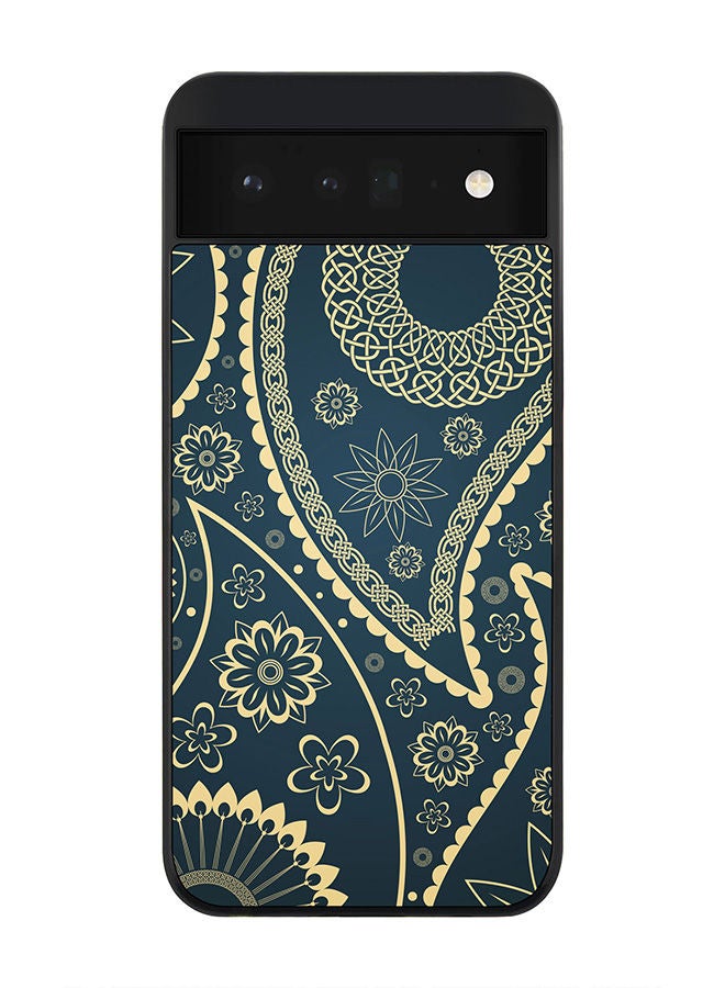 Stylizedd Rugged Black edge case for Google Pixel 6 5G Slim fit Soft Case Flexible Rubber Edges Anti Drop TPU Gel Thin Cover - Indian Nights - Image 1